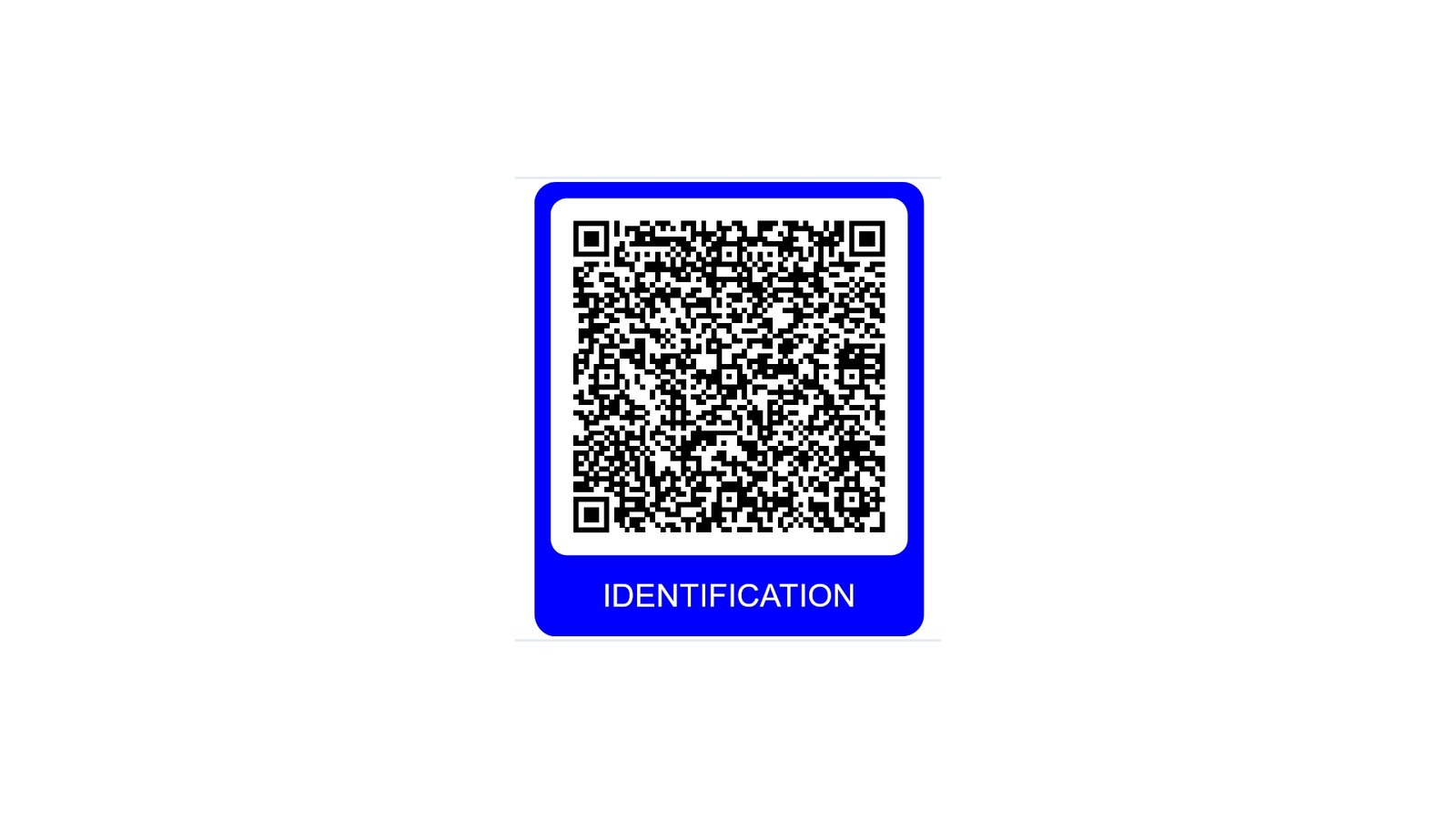 Identification QR code